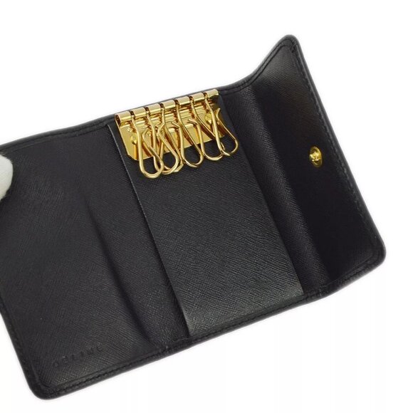 Celine Black Macadam Key Case Small Good YS00/55 KK31550 - Picture 10 of 15